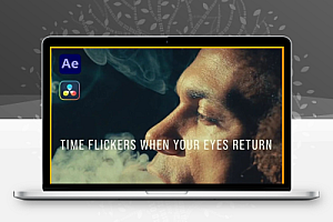 AE/达芬奇复古纸张质感刮痕风格转场模板 Grunge Paper Distressed Scratches Transitions