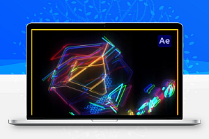 AE模板|炫酷科技感LOGO标志3D展示片头动画(含音乐素材) Hightech Company Logo Intro