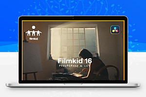 达芬奇复古胶片复古调色节点预设 Filmkid 16 Powergrade & LUT