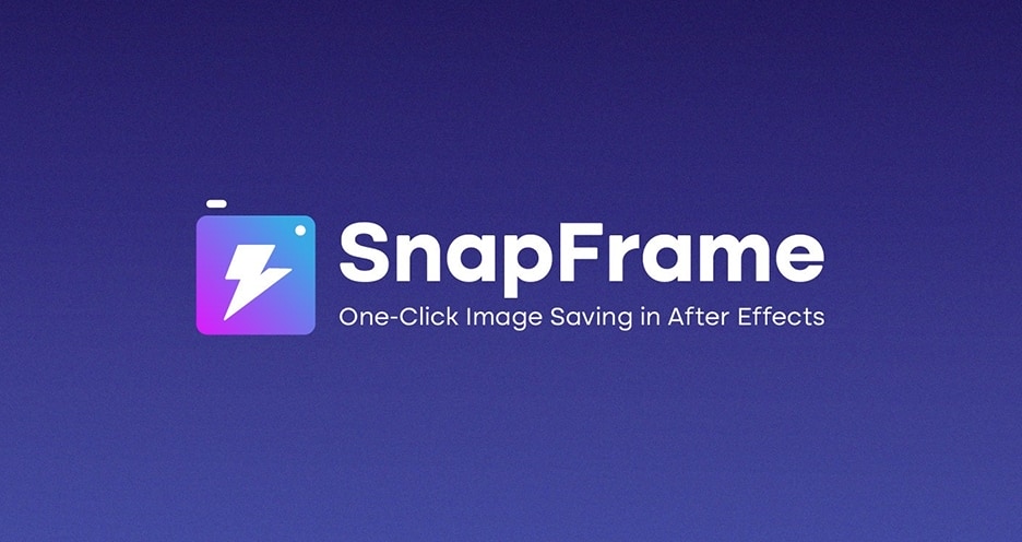 中文汉化-AE脚本一键快速导出当前帧保存为图片 SnapFrame v1.0.3+使用教程