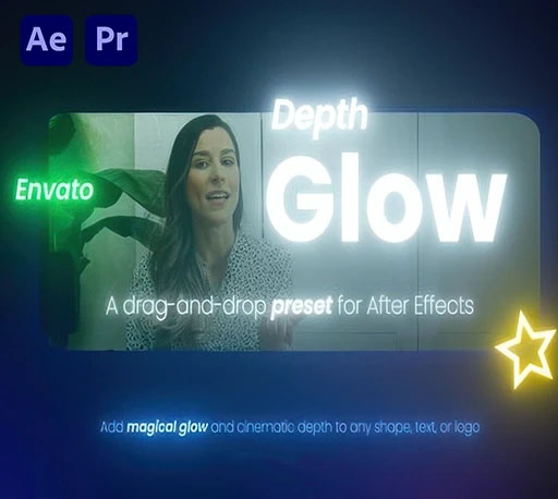 AE/PR电影级景深辉光发光效果预设 Depth Glow