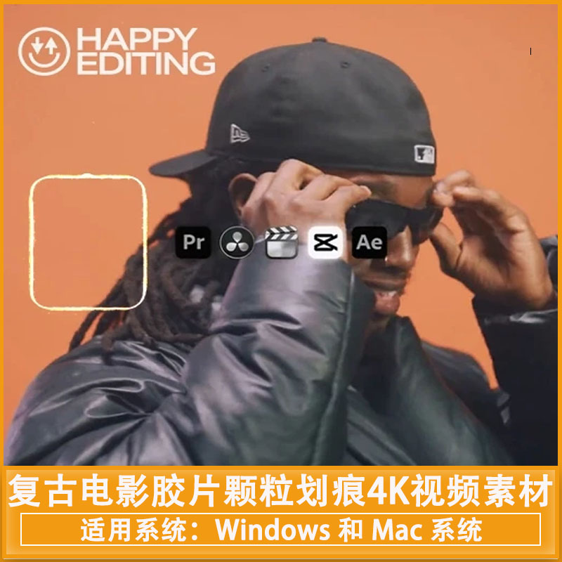 复古电影胶片颗粒划痕4K视频素材 Happy Editing – DIRTY LETTERBOXES