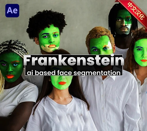 中文汉化-AE/PR人脸智能分区蒙版插件 Frankenstein V1.1.40 Win