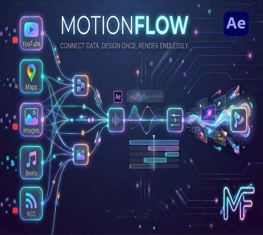 AE实时数据驱动自动化动态图形脚本 Motion Flow V1.0.0 + 使用教程