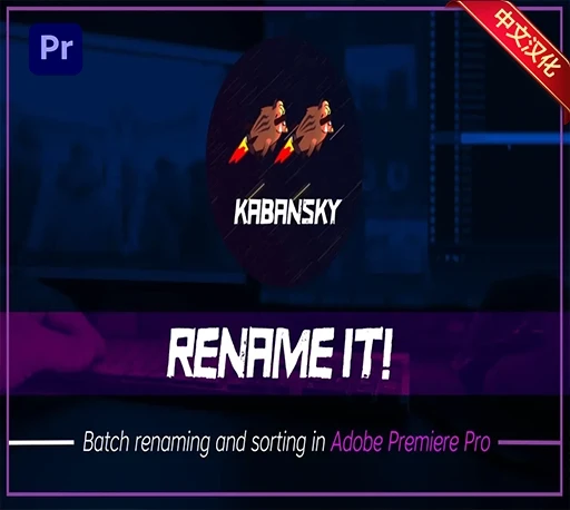 中文汉化-PR项目整理批量重命名脚本 Rename It! v2.0