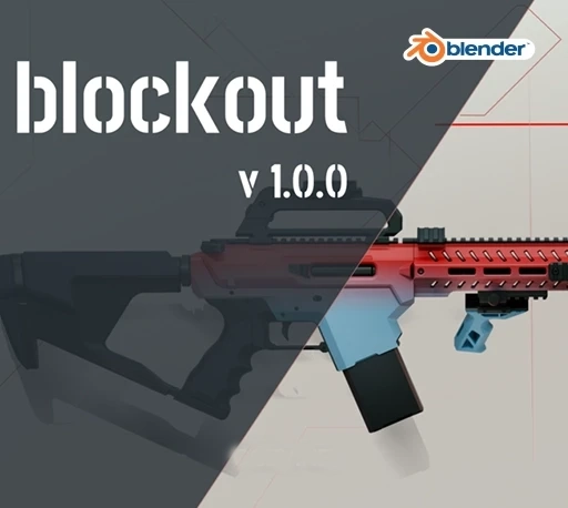 Blender高效原型布尔建模插件 Blockout V1.5.0