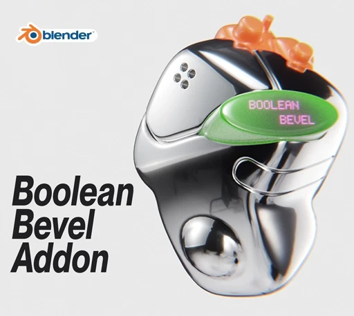 Blender布尔倒角插件 Boolean Bevel Addon V1.1.9