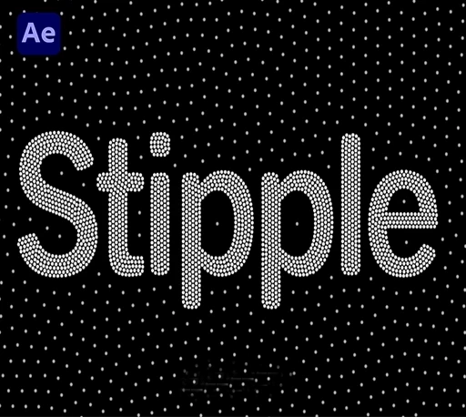 AE点阵粒子生成特效插件 Stipple v1.0.5 Win/Mac + 使用教程