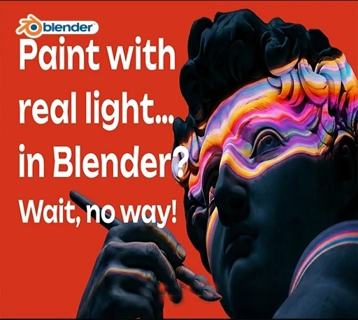 Blender光线绘制灯光照明效果插件 LightPainter v1.0.9