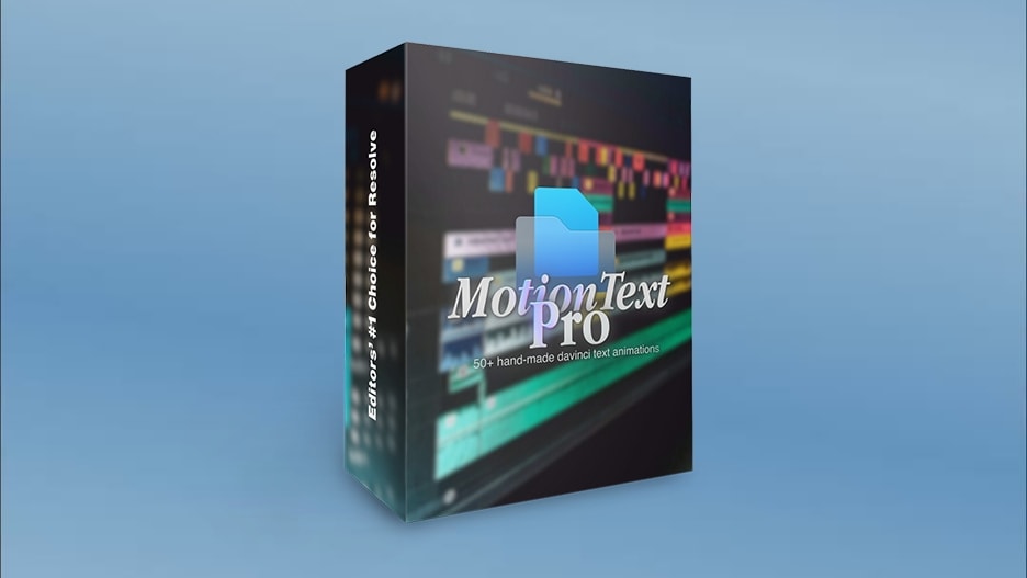 【达芬奇模板】时尚短视频动态文字标题动画预设包 MotionText Pro v1 – Text FX Pack