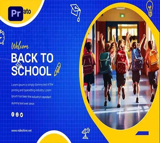 教育机构宣传学校活动儿童内容推广视频PR模板 Back to School｜星聚资源网