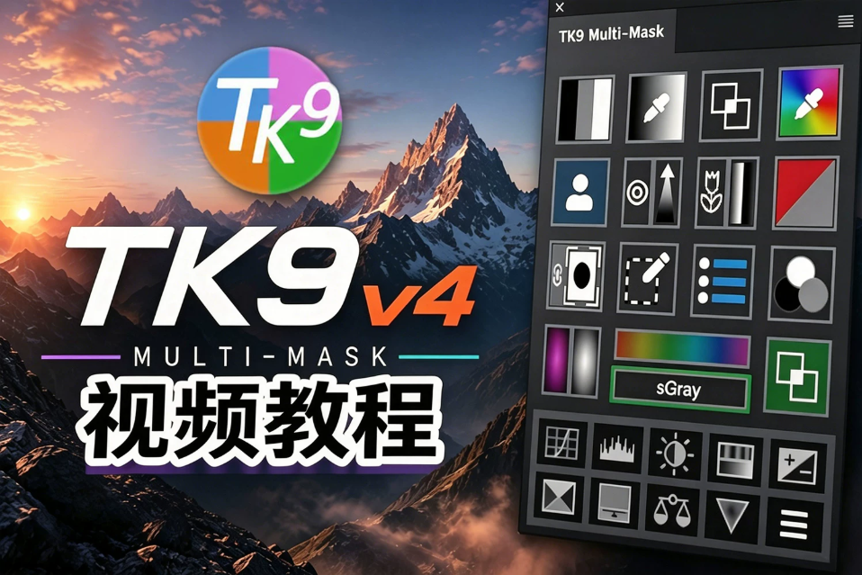 TK9 V4 新功能介绍+实例案例中文字幕视频调色教程 附赠练习素材