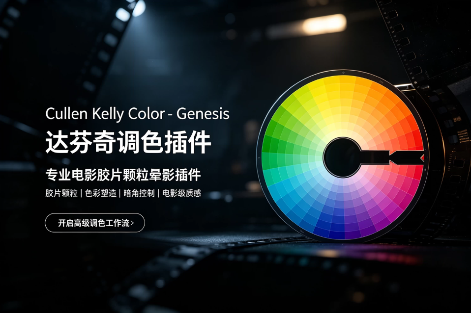 【达芬奇插件】冲印胶片显影色彩颗粒光晕模拟达芬奇插件 Cullen Kelly Color – Genesis Pro V1.6.2 Win汉化版 Mac英文版 +视频教程
