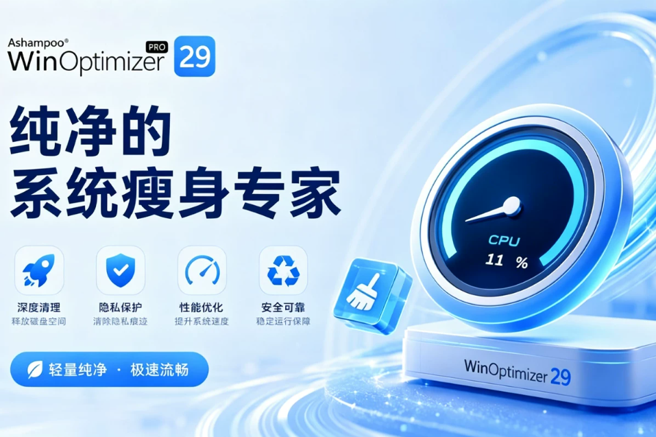 彻底清流氓软件｜Ashampoo WinOptimizer Pro29.0.1 系统纯净瘦身工具