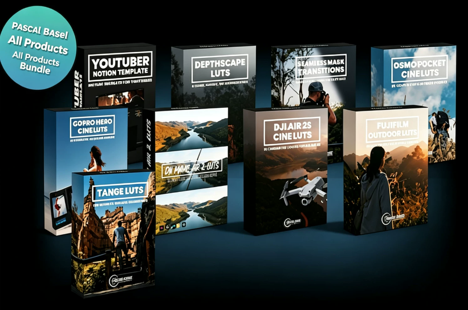 顶级电影/婚礼/旅拍/无人机 LUTs视频调色预设包 Pascal Basel – All Products Bundle – Free Download – MATESFX