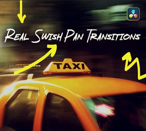 达芬奇真实动态甩镜转场模板 Real Swish Pan Transitions